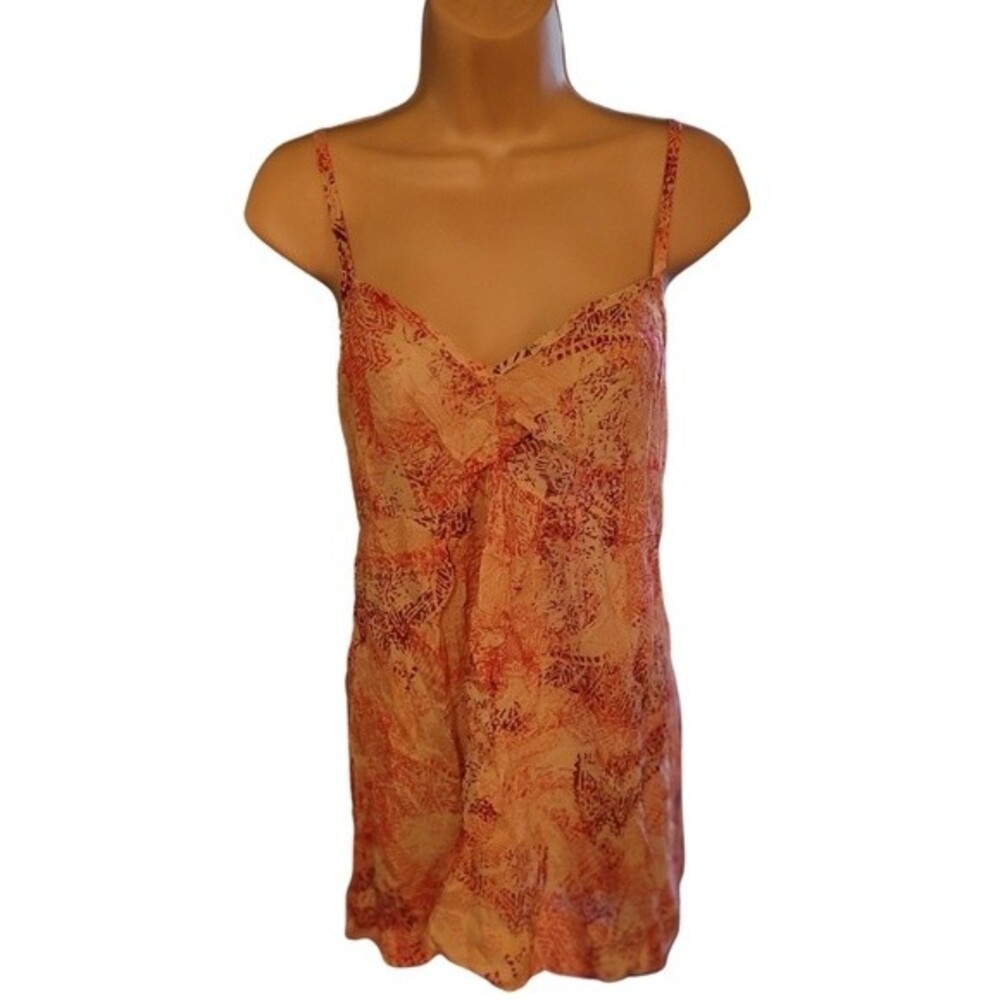 Motherhood Maternity Pink/White Abstract Tank Top Size Small